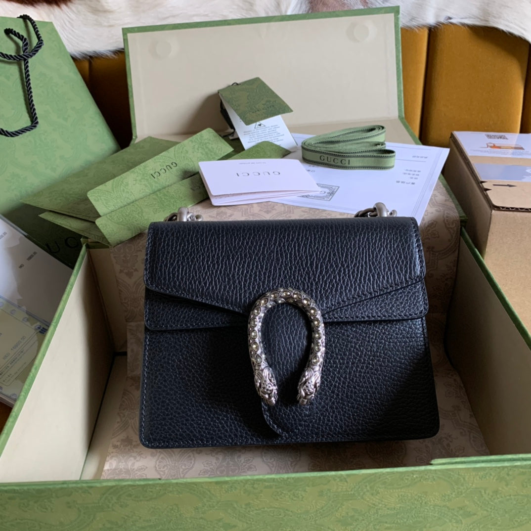 20210623_i1624460123_6655_0_jpg_1800x1800_73eca2ec-bd10-4731-bc75-e67816b589d6.jpg DYONYSUS SHOULDER BAG 20 IN BLACK SILVER HARDWARE - Image 1