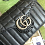 GG MARMONT MINI 20 SHOULDER BAG IN BLACK - Image 6