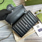 GG MARMONT MINI 20 SHOULDER BAG IN BLACK - Image 5