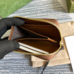 GG HORSEBIT 1955 MINI 11 WALLET BEIGE AND EBONY CANVAS - Image 7