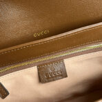 HORSEBIT 1955 SADDLE BAG 25 IN COLORFUL CANVAS AND BROWN LEATHER TRIM GOLD HARDWARE - Image 5