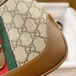 JACKIE 1961 SMALL 28 SHOULDER BAG IN BEIGE CANVAS AND BROWN - Image 10