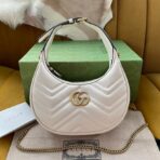 MARMONT SHOULDER BAG 21 IN WHITE  GOLD HARDWARE