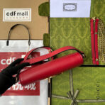 BLONDIE SHOULDER BAG 28 IN RED LAMBSKIN GOLD HARDWARE - Image 8