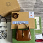 GG JACKIE MINI 19 SHOULDER BAG IN CINNAMON BROWN