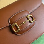 GG HORSEBIT 1955 MINI BAG 25 IN CINNAMON BROWN - Image 5