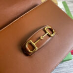 GG HORSEBIT 1955 MINI BAG 25 IN CINNAMON BROWN - Image 6