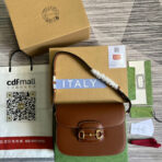 GG HORSEBIT 1955 MINI BAG 25 IN CINNAMON BROWN