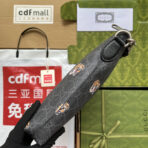 CLUTCH WITH TIGER PRINT 30 IN BLACK MONOGRAM CANVAS - Image 5