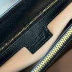 HORSEBIT 1955 MEDIUM TOP HANDLE BAG 29 IN BLACK  GOLD HARDWARE - Image 6