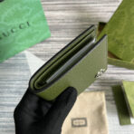 MARMONT BIFOLD WALLET 11 IN ARMY GREEN LAMBSKIN - Image 6