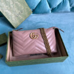 GG MARMONT MINI 22 HANDBAG IN LIGHT PURPLE