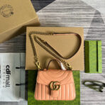 GG MARMONT MINI 21 CLASSIC BAG IN PEACH PINK - Image 2