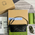 GG MARMONT SMALL 23 HANDBAG IN BLACK