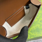 GG MINI 13 HANDBAG IN BEIGE CANVAS AND BROWN - Image 10