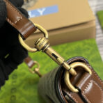 GG MINI 13 HANDBAG IN BEIGE CANVAS AND BROWN - Image 9