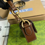 GG MINI 13 HANDBAG IN BEIGE CANVAS AND BROWN - Image 8