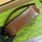 GG MINI 13 HANDBAG IN BEIGE CANVAS AND BROWN - Image 7