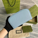 GG BLONDIE 21 FULL ZIP WALLET IN BLUE PASTEL - Image 3