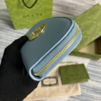 GG BLONDIE 21 FULL ZIP WALLET IN BLUE PASTEL - Image 10