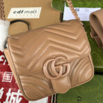 MARMONT QUILTED SHOULDER BAG 18 IN CIDER BROWN - Image 10