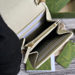 BLONDIE INTERLOCK MINI SHOULDER BAG 12 IN WHITE  GOLD CHAIN - Image 7