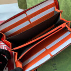 FULL-ZIP WALLET 19 IN ORANGE EMBOSSED - Image 3