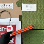 FULL-ZIP WALLET 19 IN ORANGE EMBOSSED - Image 9