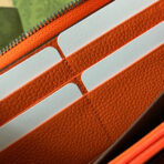 FULL-ZIP WALLET 19 IN ORANGE EMBOSSED - Image 8
