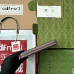 FULL-ZIP WALLET 19 IN MOSS GREEN EMBOSSED - Image 8