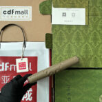 FULL-ZIP WALLET 19 IN MOSS GREEN EMBOSSED - Image 9