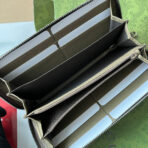 FULL-ZIP WALLET 19 IN MOSS GREEN EMBOSSED - Image 4