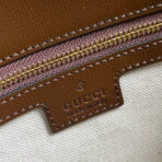 MESSENGER BAG 25 IN BEIGE CANVAS ANG BROWN - Image 10