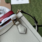 DIANA TOTE BAG 19 IN WHITE LAMBSKIN WITH BAMBOO HANDLE - Image 10