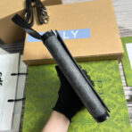 GG CLASP CLUTCH 20 IN BLACK CANVAS AND - Image 10