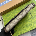 BLONDIE SHOULDER BAG 21 IN BEIGE MONOGRAM CANVAS AND DARK BROWN  TRIM GOLD HARDWARE - Image 5