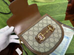 GG 18 HORSEBIT 1955 MINI BAG BEIGE CANVAS AND EBONY - Image 3