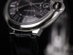 BALLON BLEU 42 BLACK DIAL LEATHER BRACELET - Image 3