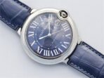 BALLON BLEU 42 BLUE DIAL LEATHER BRACELET - Image 10