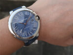BALLON BLEU 42 BLUE DIAL LEATHER BRACELET - Image 4