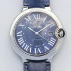 BALLON BLEU 42 BLUE DIAL LEATHER BRACELET - Image 9