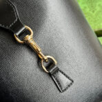 MINI BUCKET SHOULDER BAG 20 IN BLACK  GOLD HARDWARE - Image 8
