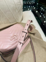 GG MINI 18 MARMONT MATELASS�� SHOULDER BAG LIGHT PINK - Image 8