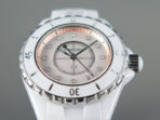 J12 33mm Quartz White Ceramic Diamond Numerals Pink Mop Dial - Image 3