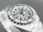 J12 Date Automatic White Ceramic Black Numerals White Dial - Image 5