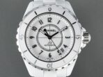 J12 Date Automatic White Ceramic Black Numerals White Dial - Image 11