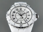 J12 Date Automatic White Ceramic Black Numerals White Dial - Image 6