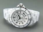 J12 Date Automatic White Ceramic Black Numerals White Dial - Image 7