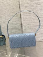 FLAP BAG 18 IN BABY BLUE QUILTED ALLOVER - Image 9