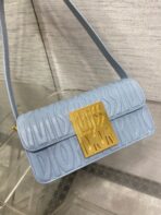 FLAP BAG 18 IN BABY BLUE QUILTED ALLOVER - Image 10